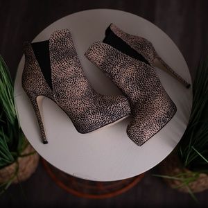 Platform ankle booties